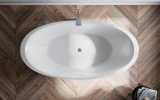 Sensuality Back wht freestanding oval solid surface bathtub by Aquatica (3) Copy